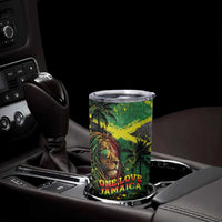 One Love Jamaica Tumbler Cup Rastafarian Lion Reggae Grunge Style