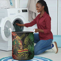 One Love Bahamas Laundry Basket Rastafarian Lion Reggae Grunge Style