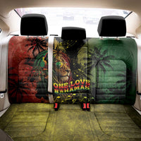 One Love Bahamas Back Car Seat Cover Rastafarian Lion Reggae Grunge Style
