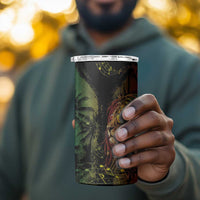 One Love Bahamas 4 in 1 Can Cooler Tumbler Rastafarian Lion Reggae Grunge Style
