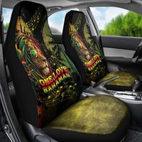 One Love Bahamas Car Seat Cover Rastafarian Lion Reggae Grunge Style
