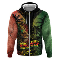 One Love Bahamas Hoodie Rastafarian Lion Reggae Grunge Style