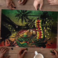 One Love Bahamas Puzzle Rastafarian Lion Reggae Grunge Style