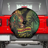 One Love Bahamas Spare Tire Cover Rastafarian Lion Reggae Grunge Style