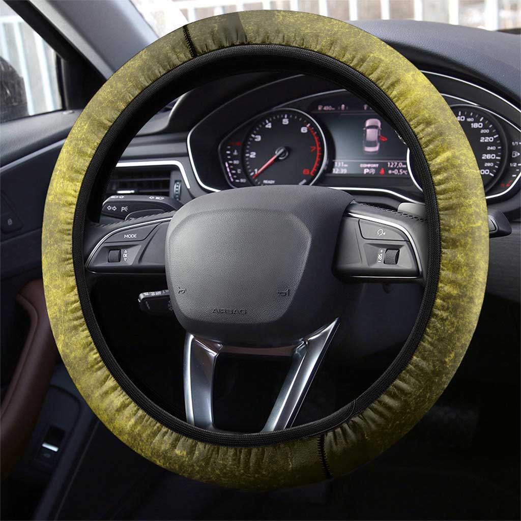 One Love Bahamas Steering Wheel Cover Rastafarian Lion Reggae Grunge Style