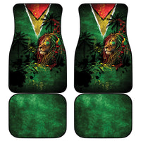 One Love Guyana Car Mats Rastafarian Lion Reggae Grunge Style