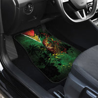 One Love Guyana Car Mats Rastafarian Lion Reggae Grunge Style