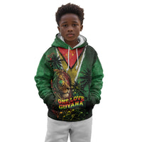 One Love Guyana Kid Hoodie Rastafarian Lion Reggae Grunge Style