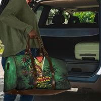 One Love Guyana Travel Bag Rastafarian Lion Reggae Grunge Style