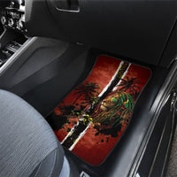 One Love Trinidad And Tobago Car Mats Rastafarian Lion Reggae Grunge Style