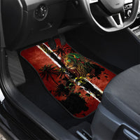 One Love Trinidad And Tobago Car Mats Rastafarian Lion Reggae Grunge Style