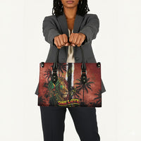 One Love Trinidad And Tobago Leather Bag Rastafarian Lion Reggae Grunge Style