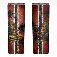 One Love Trinidad And Tobago Skinny Tumbler Rastafarian Lion Reggae Grunge Style
