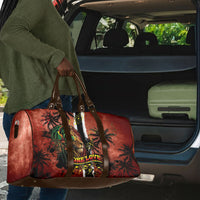 One Love Trinidad And Tobago Travel Bag Rastafarian Lion Reggae Grunge Style