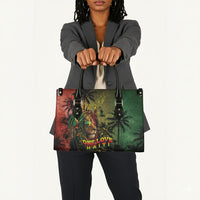 One Love Afro Haiti Leather Bag Rastafarian Lion Reggae Grunge Style