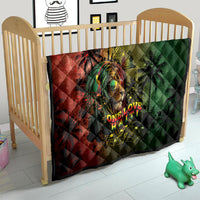 One Love Afro Haiti Quilt Rastafarian Lion Reggae Grunge Style