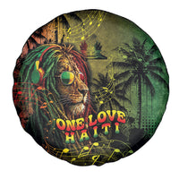 One Love Afro Haiti Spare Tire Cover Rastafarian Lion Reggae Grunge Style