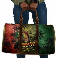 One Love Afro Haiti Travel Bag Rastafarian Lion Reggae Grunge Style