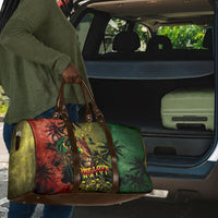 One Love Afro Haiti Travel Bag Rastafarian Lion Reggae Grunge Style