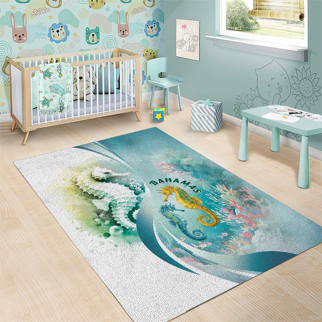 Bahamas Seahorse Area Rug Ocean Spirit - Wonder Print Shop