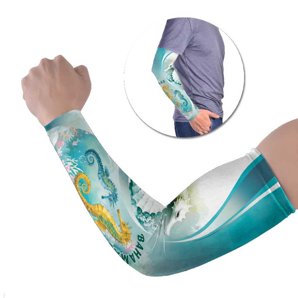 Bahamas Seahorse Arm Sleeves Ocean Spirit - Wonder Print Shop