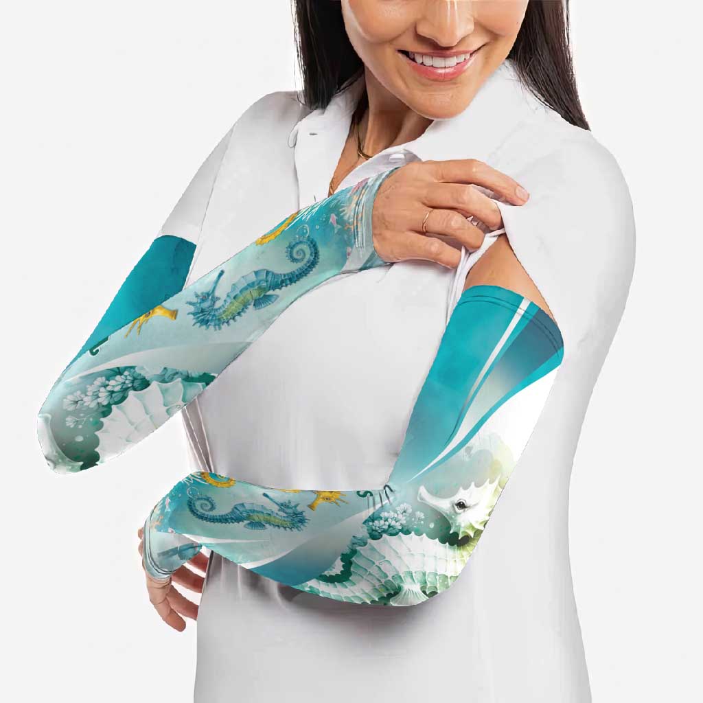 Bahamas Seahorse Arm Sleeves Ocean Spirit - Wonder Print Shop