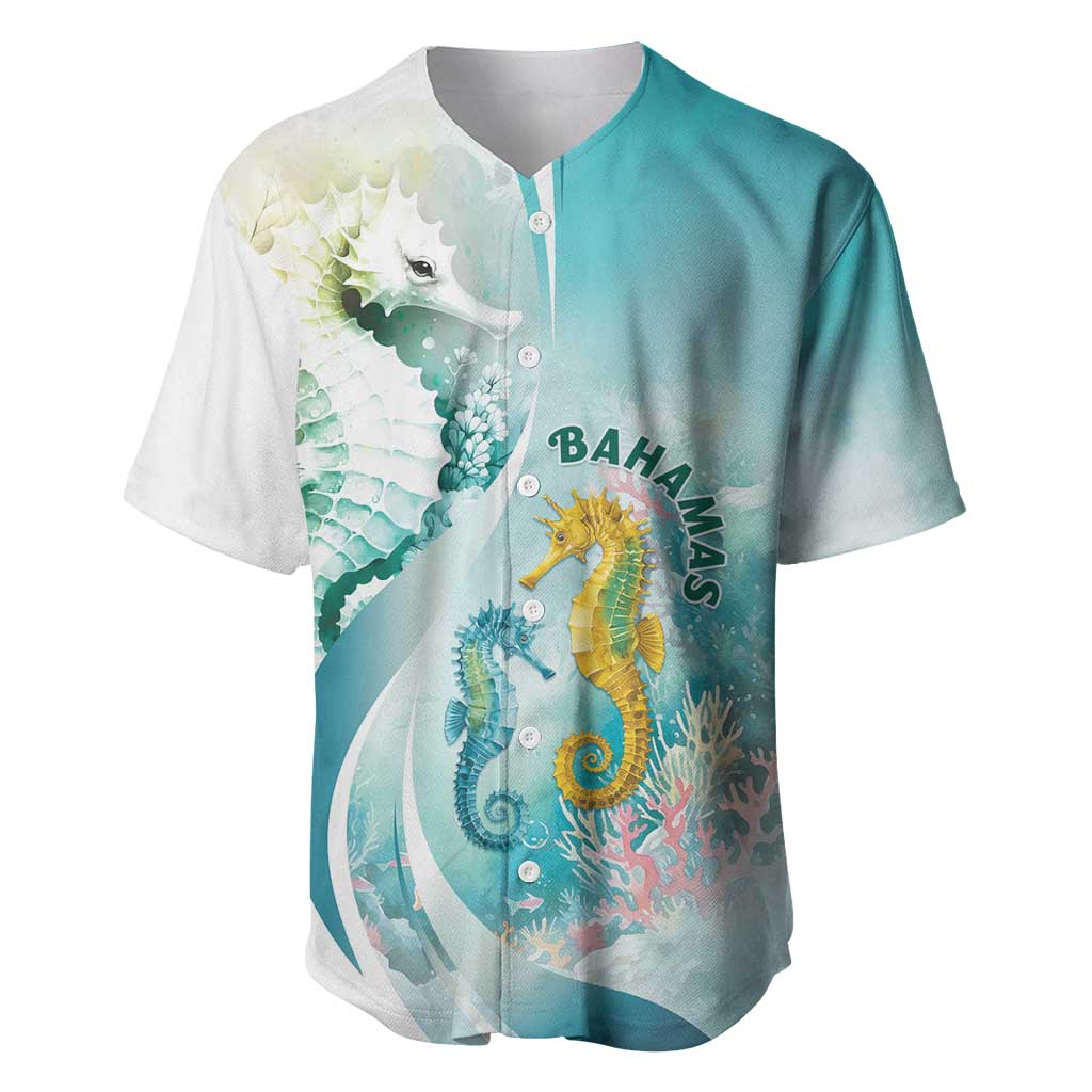 Bahamas Seahorse Baseball Jersey Ocean Spirit - Wonder Print Shop