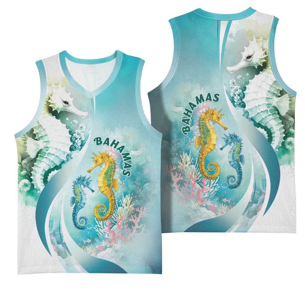 Bahamas Seahorse Basketball Jersey Ocean Spirit - Wonder Print Shop