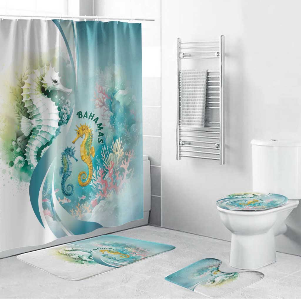 Bahamas Seahorse Bathroom Set Ocean Spirit - Wonder Print Shop
