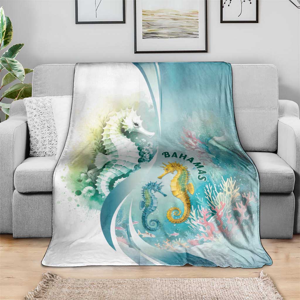 Bahamas Seahorse Blanket Ocean Spirit - Wonder Print Shop