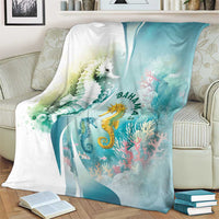 Bahamas Seahorse Blanket Ocean Spirit - Wonder Print Shop