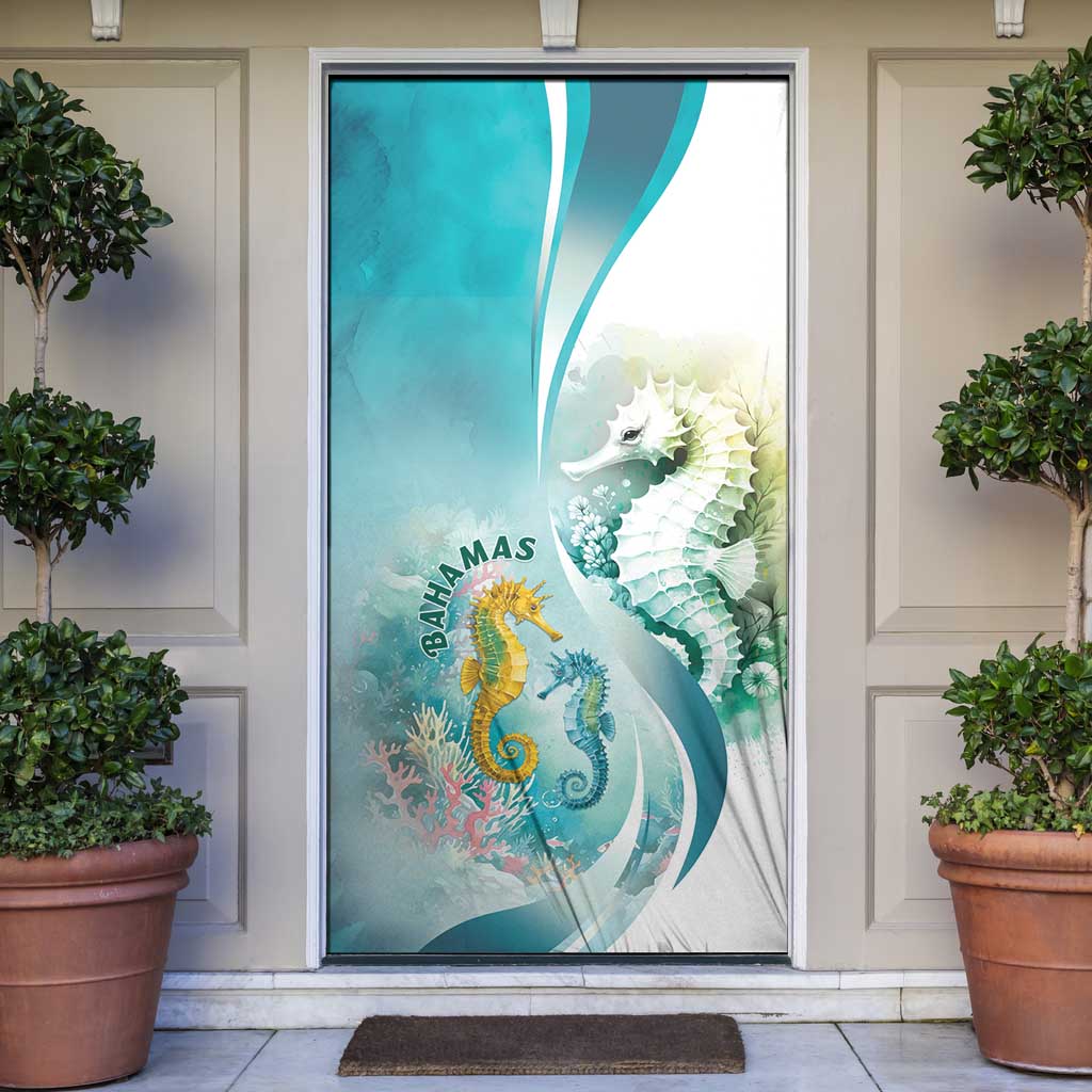 Bahamas Seahorse Door Cover Ocean Spirit - Wonder Print Shop
