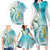 Bahamas Seahorse Family Matching Long Sleeve Bodycon Dress and Hawaiian Shirt Ocean Spirit - Wonder Print Shop