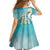 Bahamas Seahorse Family Matching Off Shoulder Maxi Dress and Hawaiian Shirt Ocean Spirit - Wonder Print Shop