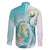 Bahamas Seahorse Family Matching Short Sleeve Bodycon Dress and Hawaiian Shirt Ocean Spirit - Wonder Print Shop