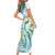 Bahamas Seahorse Family Matching Short Sleeve Bodycon Dress and Hawaiian Shirt Ocean Spirit - Wonder Print Shop