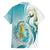 Bahamas Seahorse Family Matching Summer Maxi Dress and Hawaiian Shirt Ocean Spirit - Wonder Print Shop