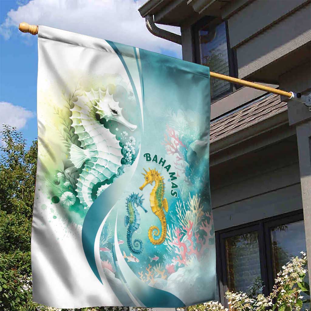 Bahamas Seahorse Garden Flag Ocean Spirit - Wonder Print Shop