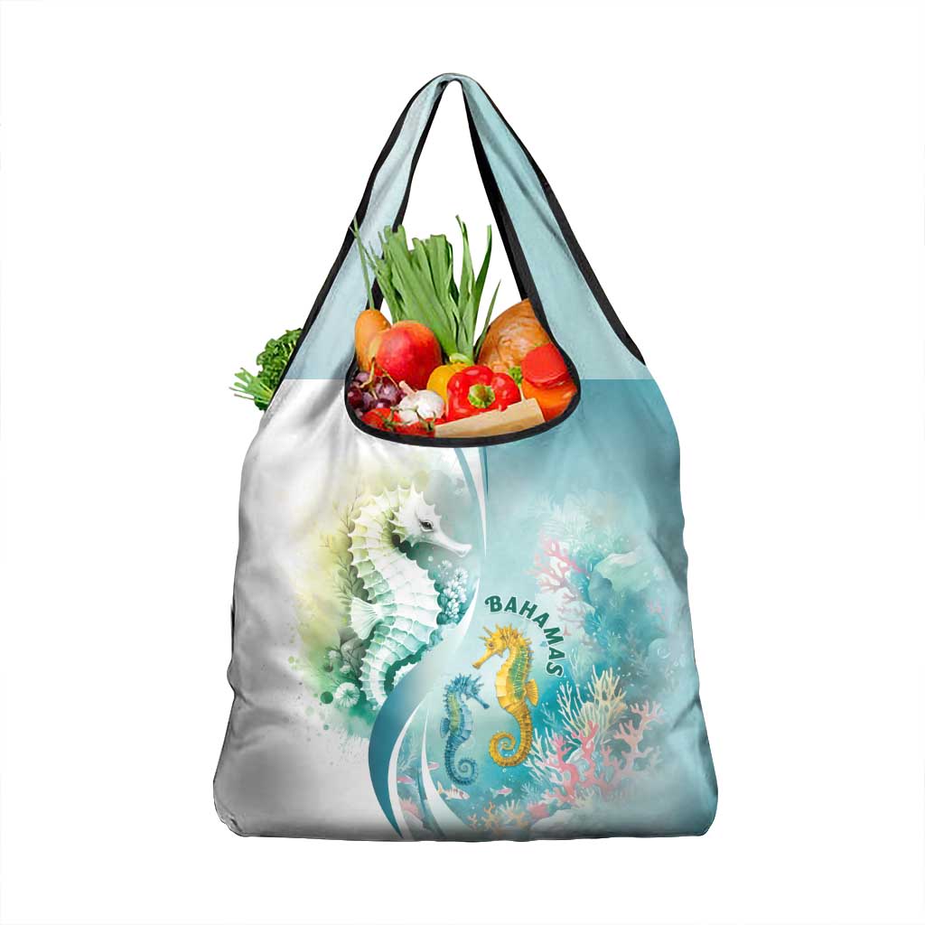 Bahamas Seahorse Grocery Bag Ocean Spirit - Wonder Print Shop