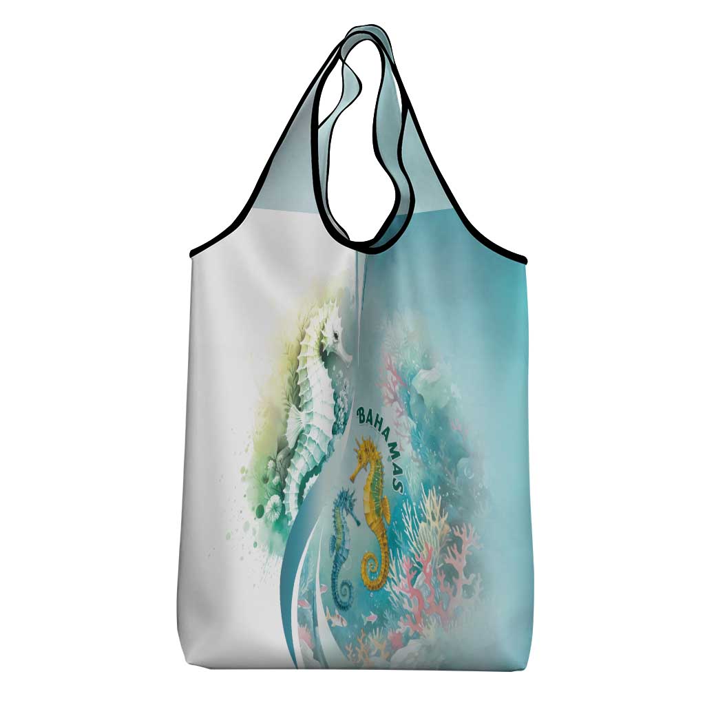 Bahamas Seahorse Grocery Bag Ocean Spirit - Wonder Print Shop
