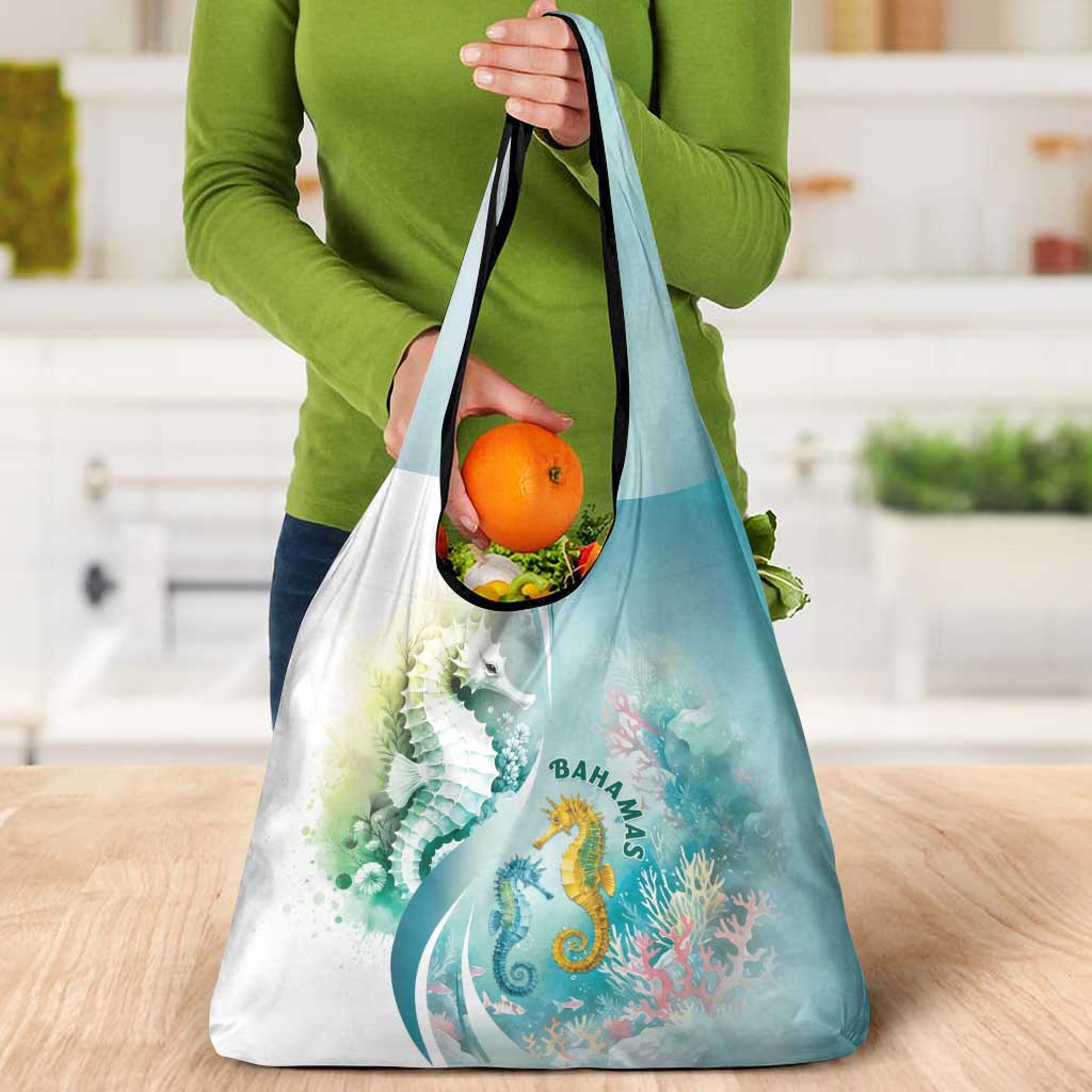 Bahamas Seahorse Grocery Bag Ocean Spirit - Wonder Print Shop