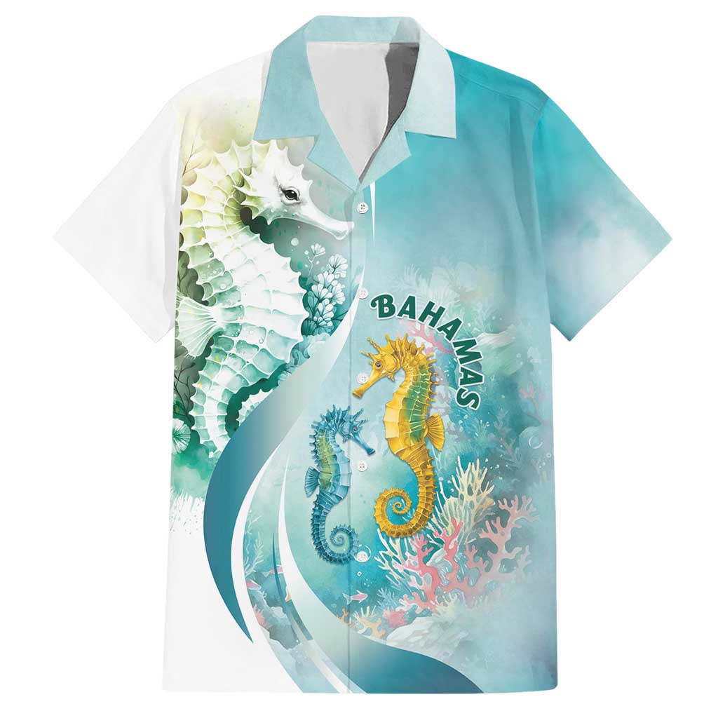 Bahamas Seahorse Hawaiian Shirt Ocean Spirit - Wonder Print Shop