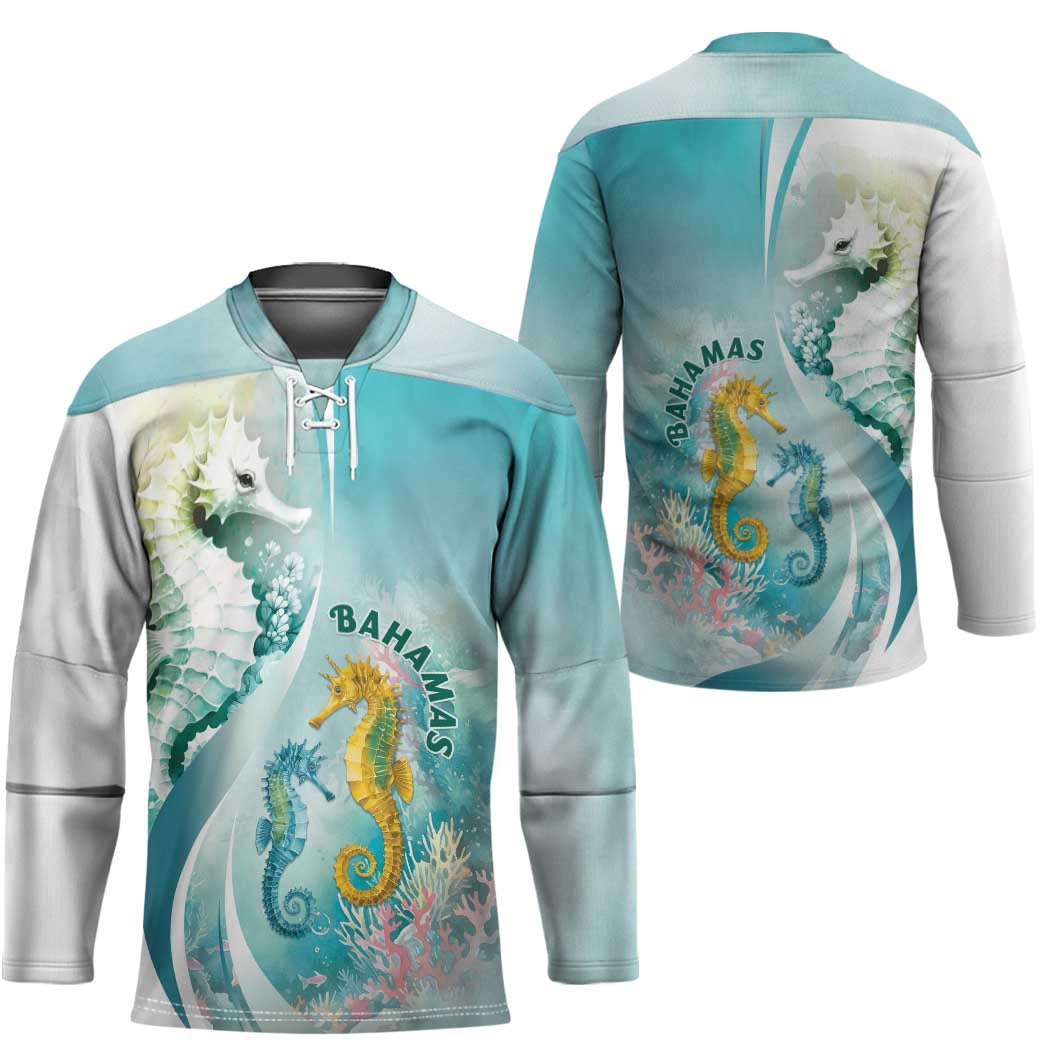 Bahamas Seahorse Hockey Jersey Ocean Spirit - Wonder Print Shop