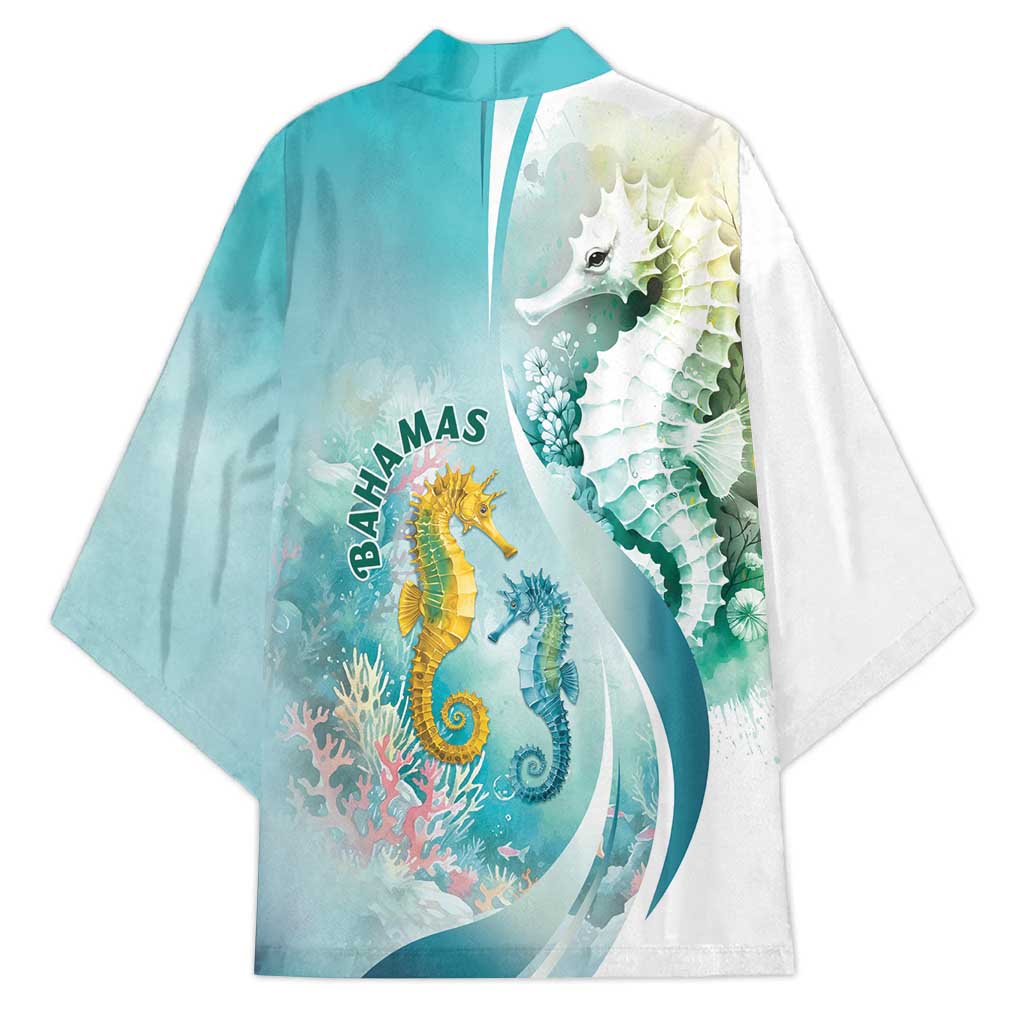 Bahamas Seahorse Kimono Ocean Spirit - Wonder Print Shop