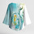 Bahamas Seahorse Kimono Sleeve Blouse Ocean Spirit - Wonder Print Shop
