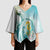 Bahamas Seahorse Kimono Sleeve Blouse Ocean Spirit - Wonder Print Shop