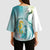 Bahamas Seahorse Kimono Sleeve Blouse Ocean Spirit - Wonder Print Shop