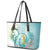 Bahamas Seahorse Leather Tote Bag Ocean Spirit - Wonder Print Shop