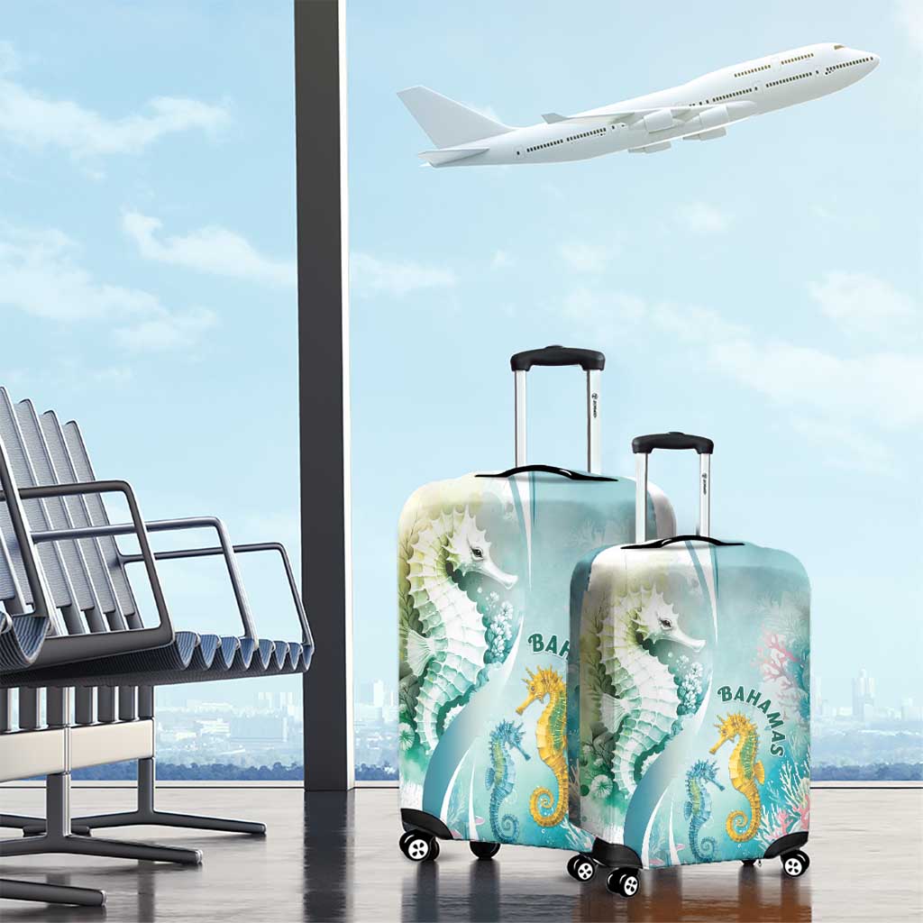Bahamas Seahorse Luggage Cover Ocean Spirit - Wonder Print Shop