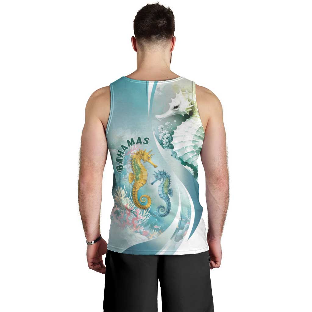 Bahamas Seahorse Men Tank Top Ocean Spirit - Wonder Print Shop